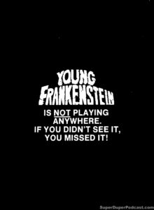 YOUNG FRANKENSTEIN- Newspaper ad. November 7, 1975.