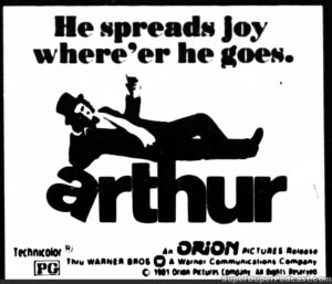 ARTHUR- Newspaper ad. December 18, 1981. Caped Wonder Stuns City!