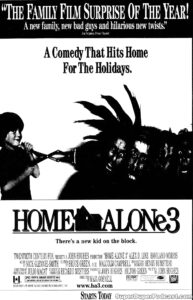 HOME ALONE 3- Newspaper ad. December 12, 1997. Caped Wonder Stuns City!