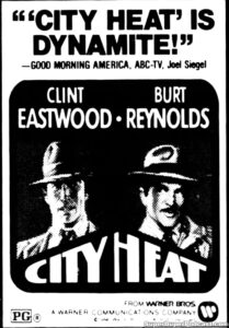 CITY HEAT- Newspaper ad. January 27, 1985. Caped Wonder Stuns City!