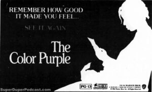 THE COLOR PURPLE- Newspaper ads. January 24, 1987.