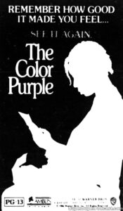 THE COLOR PURPLE- Newspaper ad. January 27, 1987. Caped Wonder Stuns City!
