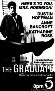 THE GRADUATE- Television guide ad. January 4, 1987. Caped Wonder Stuns City!