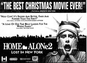 HOME ALONE 2 LOST IN NEW YORK- Newspaper ad. January 6, 1993.