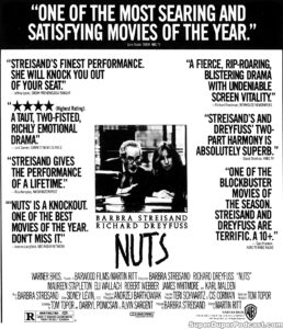 NUTS- Newspaper ad. January 25, 1988.