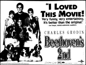 BEETHOVEN'S 2nd- Newspaper ad. February 12, 1994.