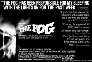 THE FOG- Newspaper ad. February 25, 1980. Caped Wonder Stuns City!