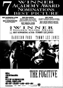 THE FUGITIVE- Newspaper ad. February 17, 1986. Caped Wonder Stuns City!