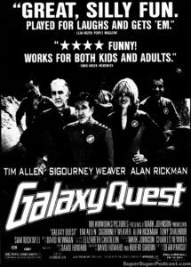 GALAXY QUEST- Newspaper ad. February 10, 2000. Caped Wonder Stuns City!