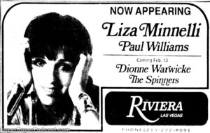 LIZA MINNELLI- Newspaper ad. February 6, 1974. Caped Wonder Stuns City!