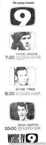 STAR TREK THE ORIGINAL SERIES season 1, episode 14, Court Martial, television guide ad. FEBRUARY 9, 1967. Caped Wonder Stuns City!