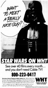 STAR WARS- Television guide ad. February 13, 1983. Caped Wonder Stuns City!