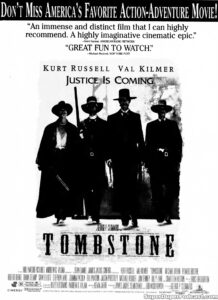 TOMBSTONE- Newspaper ad. February 5, 1994. Caped Wonder Stuns City!