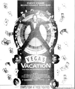 VEGAS VACATION- Newspaper ad. February 14, 1997.