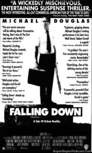 FALLING DOWN- Newspaper ad. March 9, 1993. Caped Wonder Stuns City!