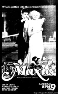 MAXIE- Television guide ad.
March 4, 1989.
Caped Wonder Stuns City!