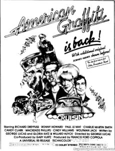 AMERICAN GRAFFITI- News paper ad. May 31, 1978. Caped Wonder Stuns City!